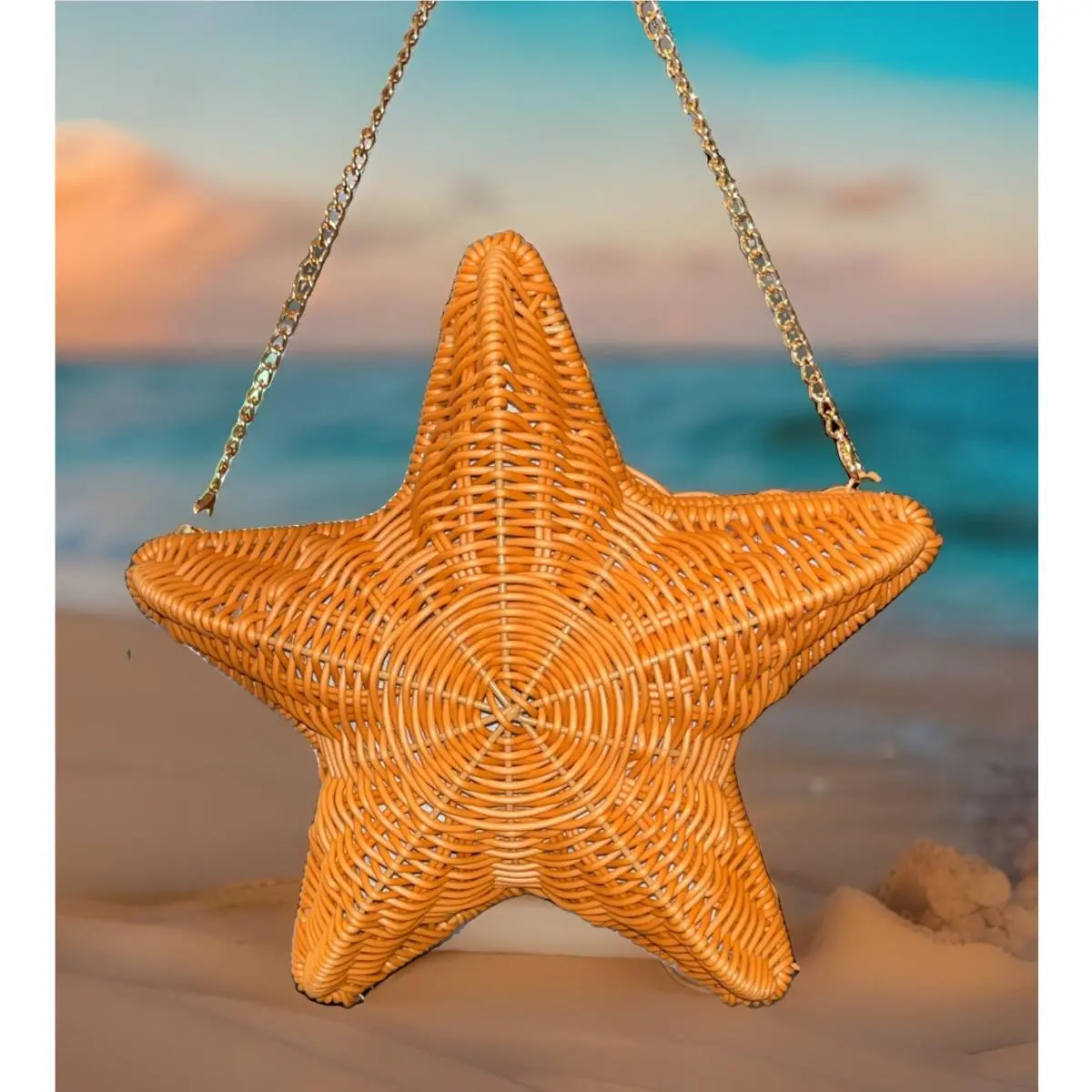 Tommy Bahama Wicker Starfish Crossbody Purse