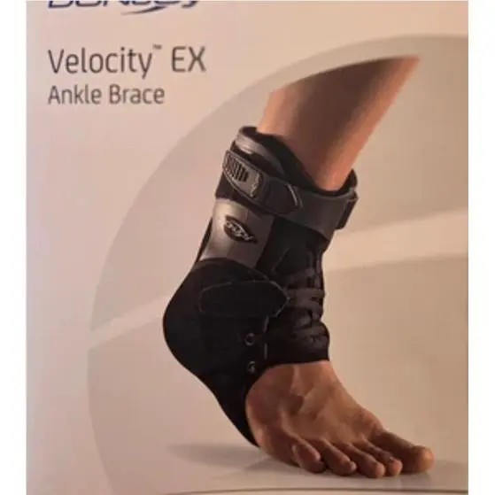 Donjoy Djo Velocity MS Black Ankle Brace Right Size L - 11-1493-4-06000