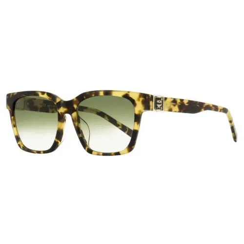 Mcm Rectangular Sunglasses 713SA 212 Vintage Havana 55mm by MCM