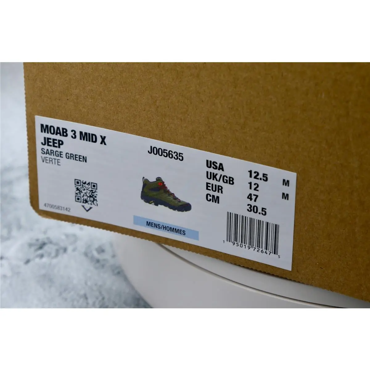 Merrell shoes - Green (UPC: 195019726475) 0