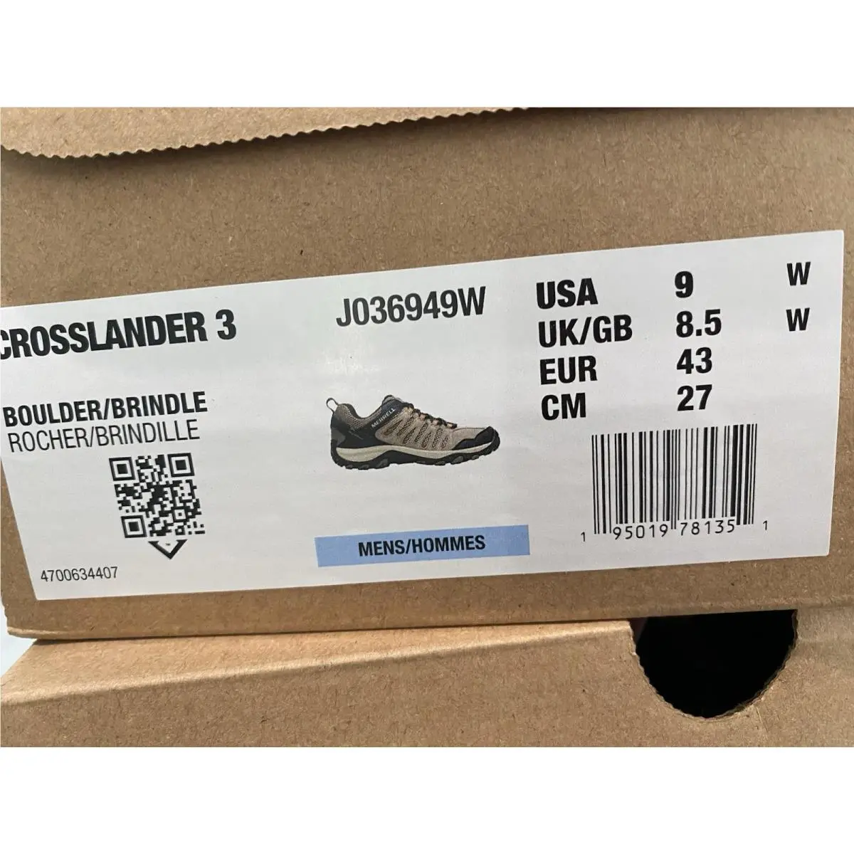 Merrell shoes - Merrell Crosslander 3 - Crosslander - Boulder/Brindle 3