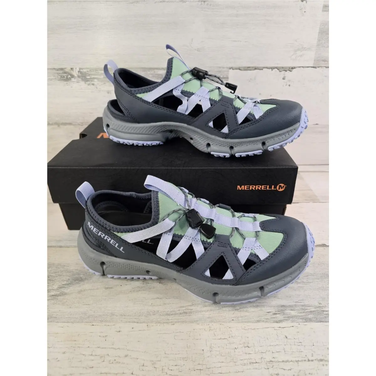 Merrell Hydrotrekker Syn Shandal Womens 8 Turbulence Aqua Hiking Shoes J034292