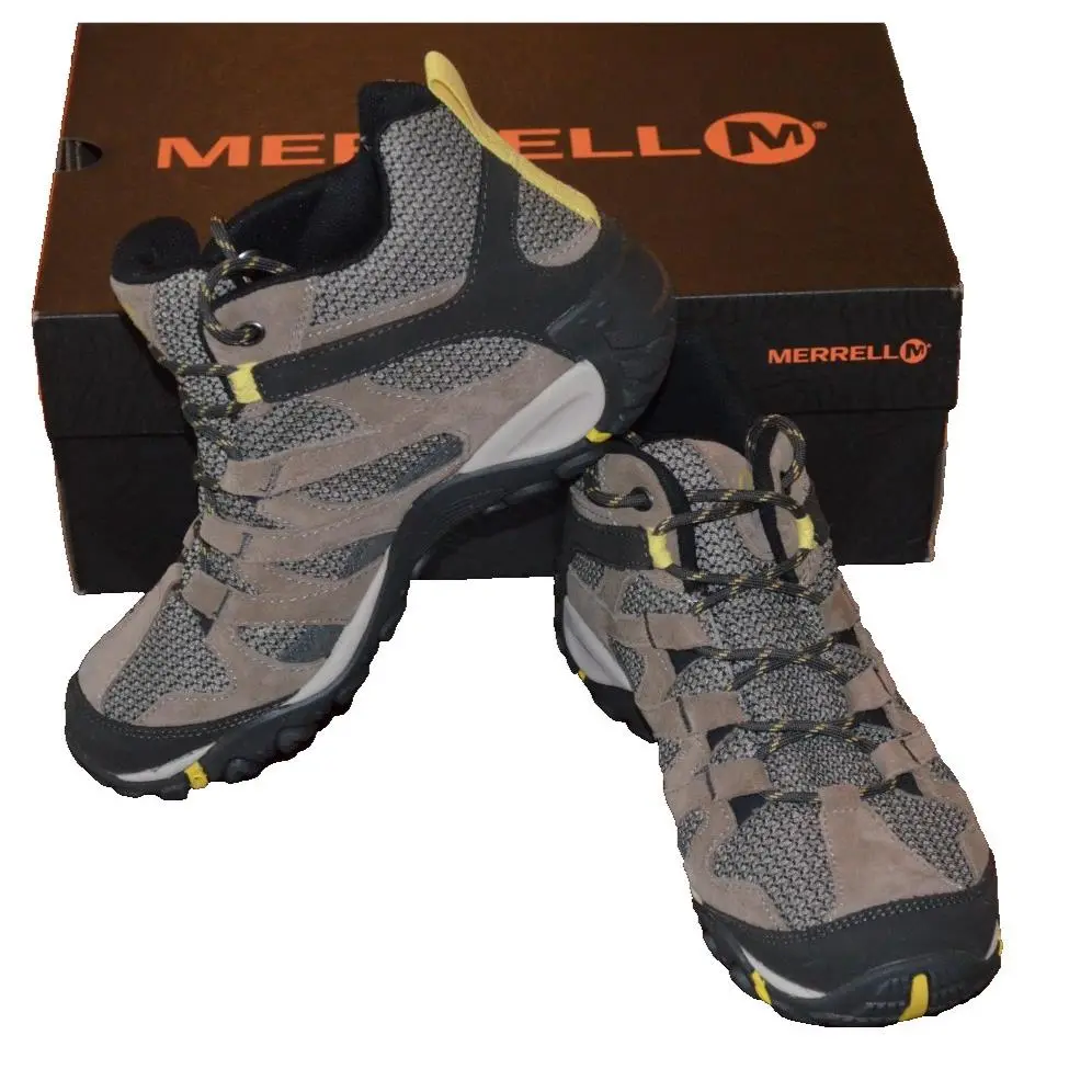 Merrell Women Alverstone Mid WP Brindle Hiking Outdoor Shoe U.s. 8.5M Eur 39