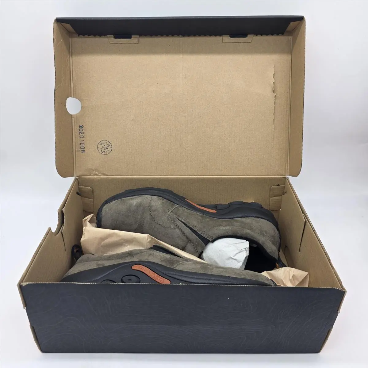 Merrell Jungle Moc Shoes Mens Size 9 Gray Suede Slip On Casual Comfort Mocs