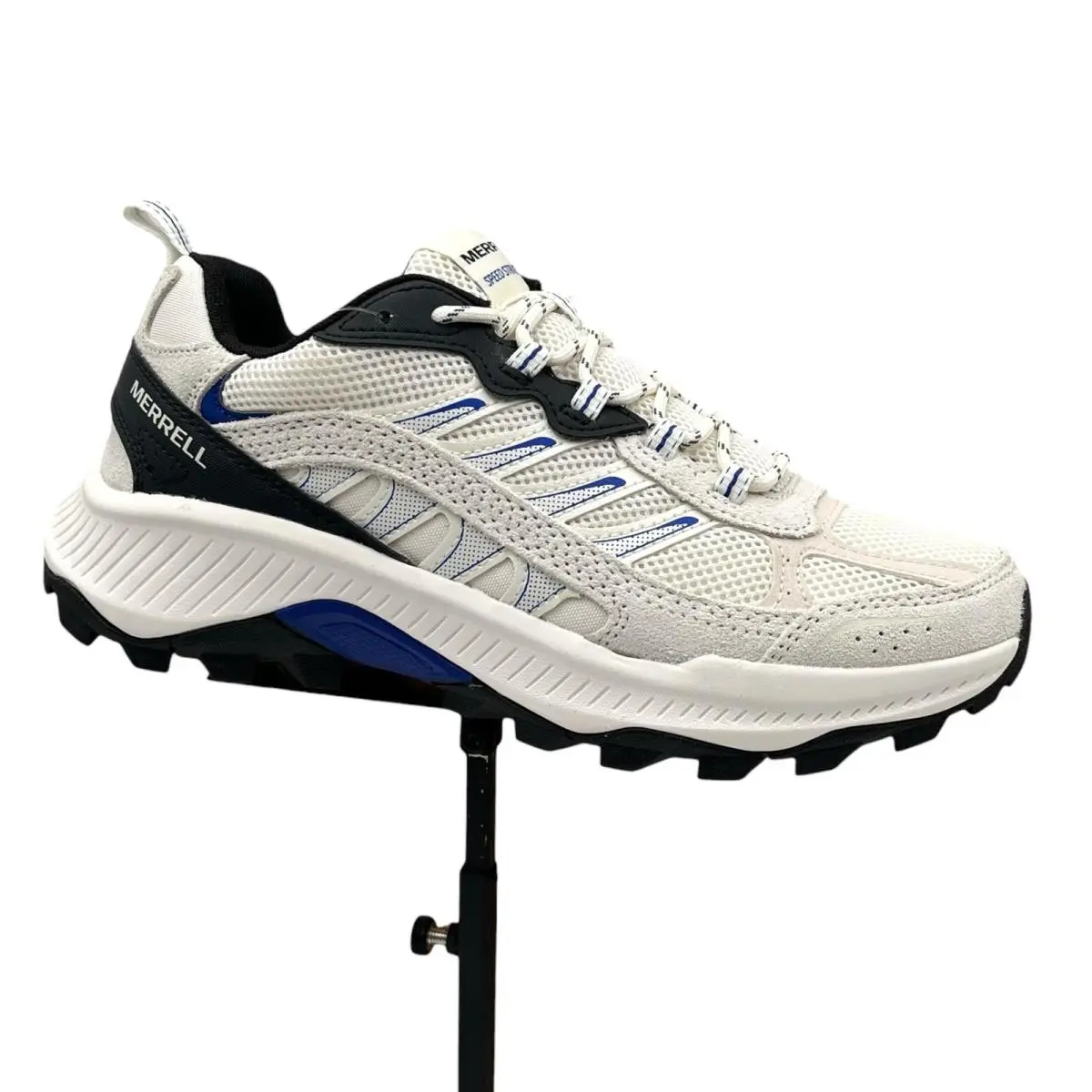 Merrell Speed Strike 2 Mens Leather Athletic Trek Shoes Size 7 Chalk Sapphire