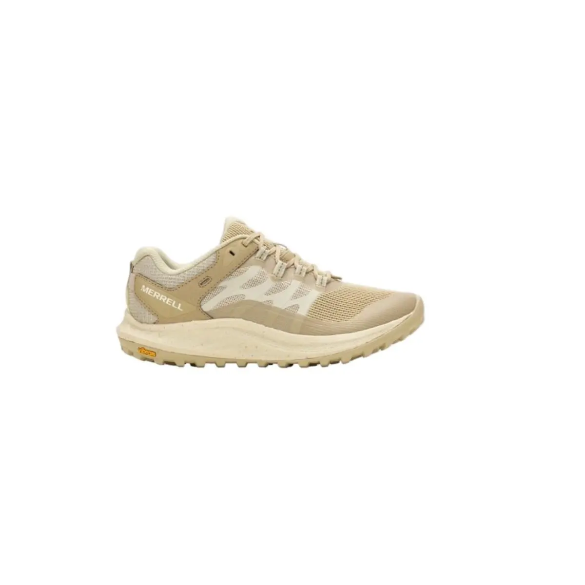 Merrell Antora 3 Womens Size 10 Trail Running Hiking Shoes Khaki Vibram