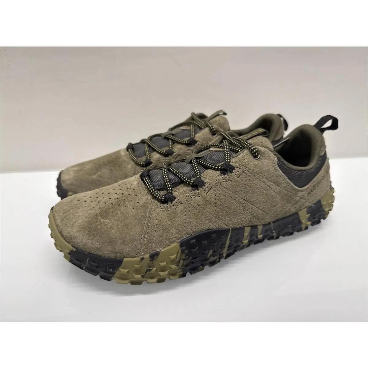 Merrell Wrapt Olive Green J036011 Leather Lace Up Sneakers Men`s 10.5