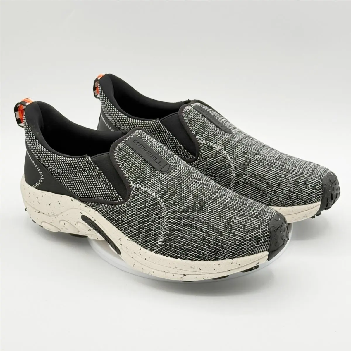 Merrell Jungle Moc Evo Mens Size 8 Black White Slip On Shoes J004957