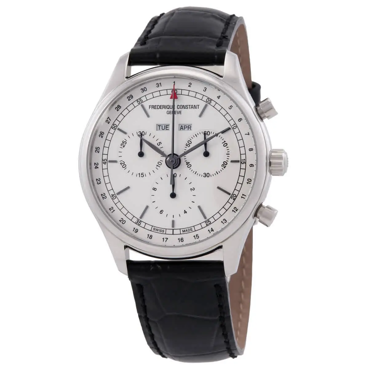 Classics Chronograph Quartz White Dial Men`s Watch by Frederique Constant