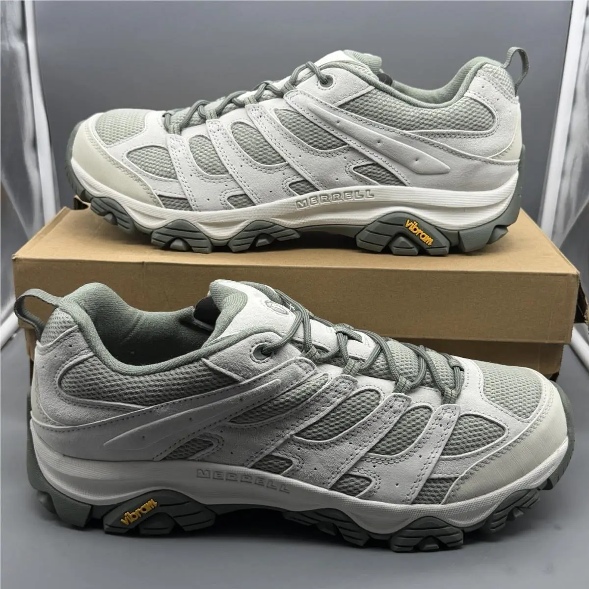 Merrell Moab 3 Ready Zip Men’s 15 M Hiking Outdoor Trail Shoes Oolong Tea