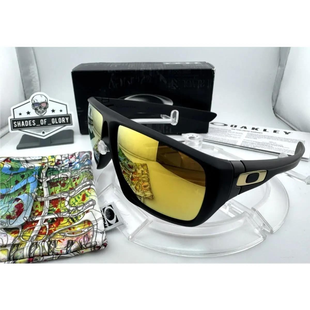 Dispatch 1 Matte Black 24K Gold Iridium Icons Sunglasses OO9090 Rare by Oakley