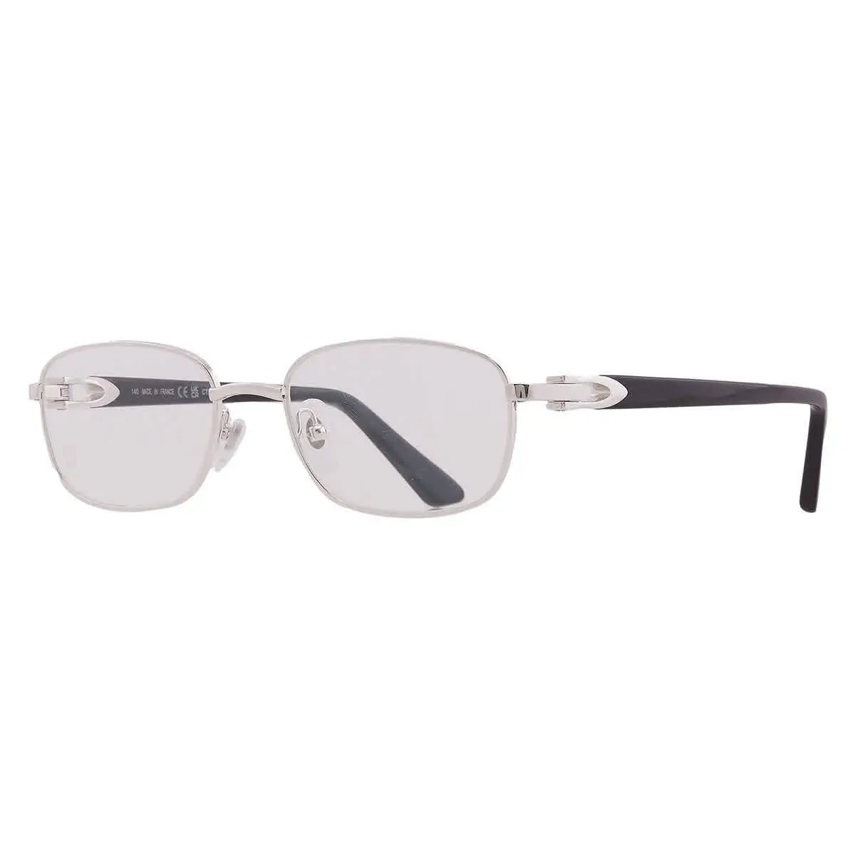 Cartier C Decor Demo Rectangular Ladies Eyeglasses CT0368O 001 52 CT0368O 001 52