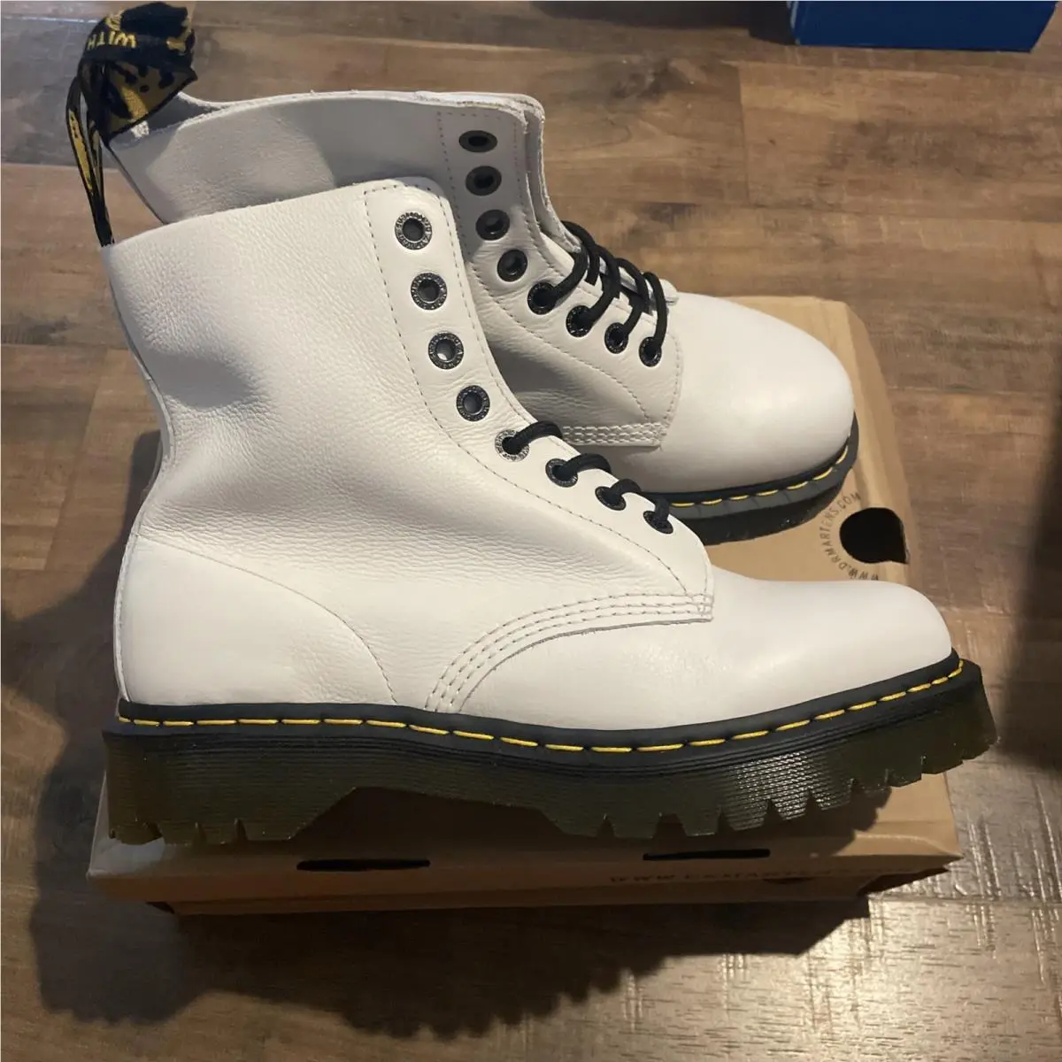 Dr Martens 1460 Pascal Bex Boot Optical White Mens Size 11 Womens 12