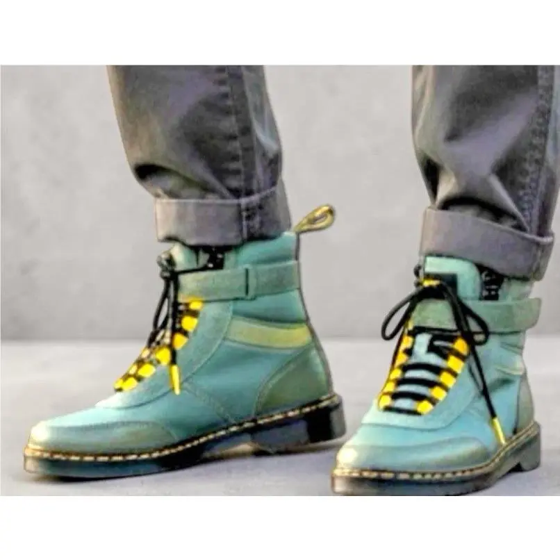 Dr. Martens Combs Tech Boots Men’s Size 4 Women’s Size 5 In Khaki Green