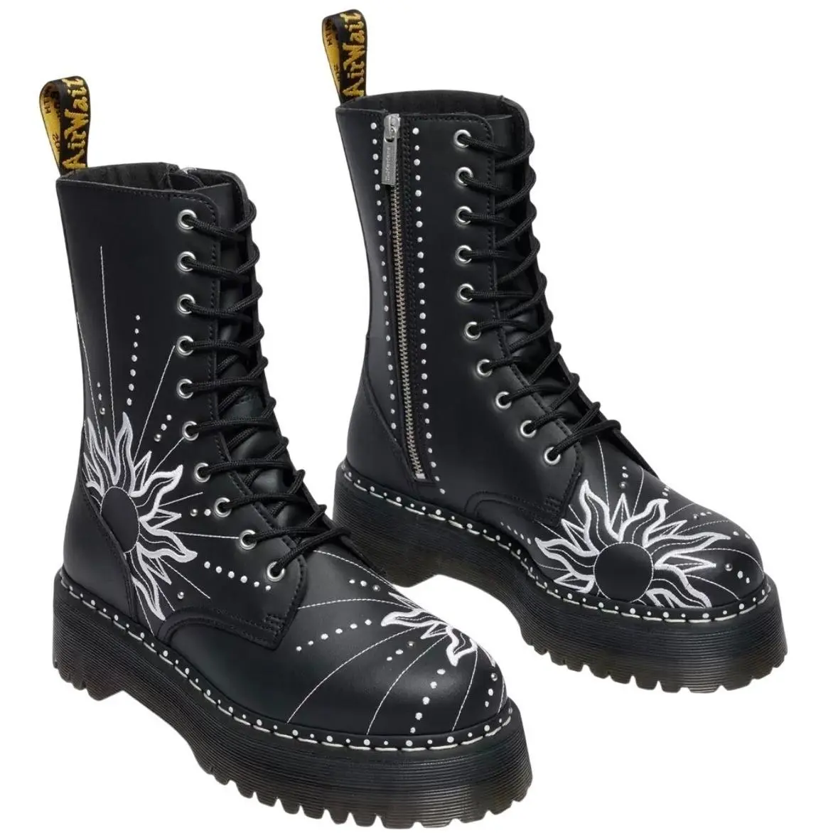 Dr. Martens Jadon Hi Solar Flare Reclaimed Leather Platform Boots Men`s 11