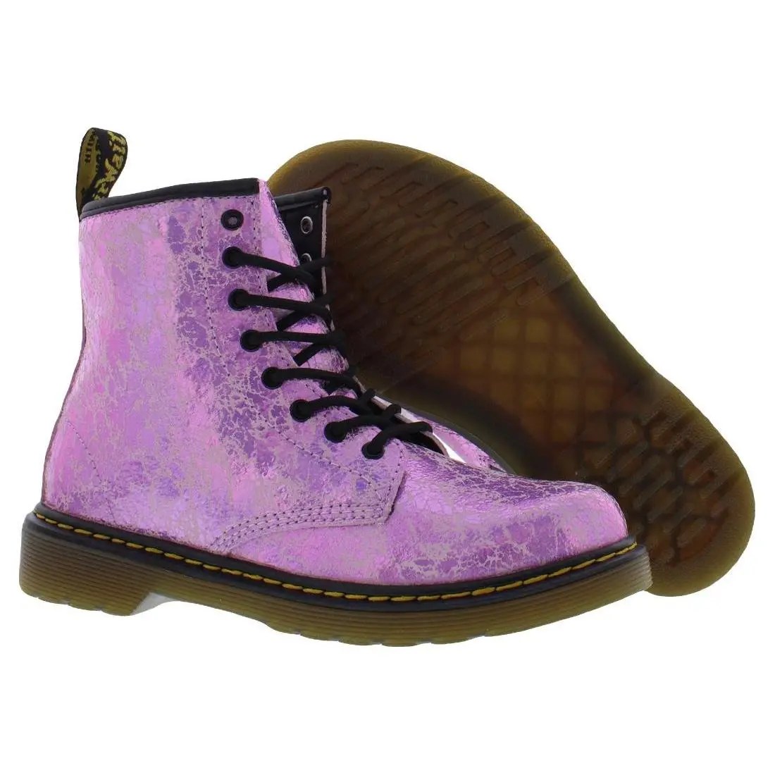 Dr. Martens 1460 Boot GS Girls Shoes Size 3 Color: Disco Crinkle
