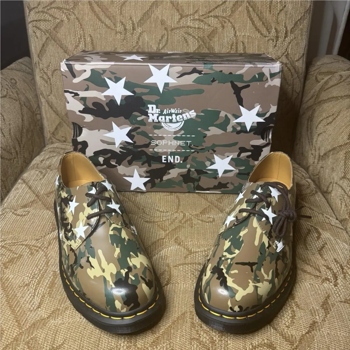 Dr. Martens 1461 Camo End Soph Women’s US 6 Printed Leather Oxford Dress Shoes