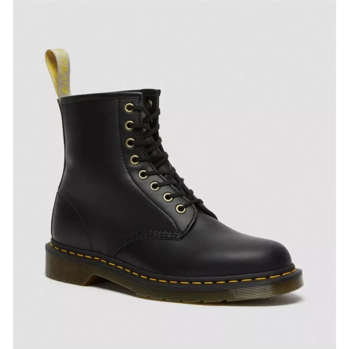 Dr. Martens Dr Doc Marten Black Felix Rub Off 1460 Boots Lace Up Grunge Ankle Biker Combat
