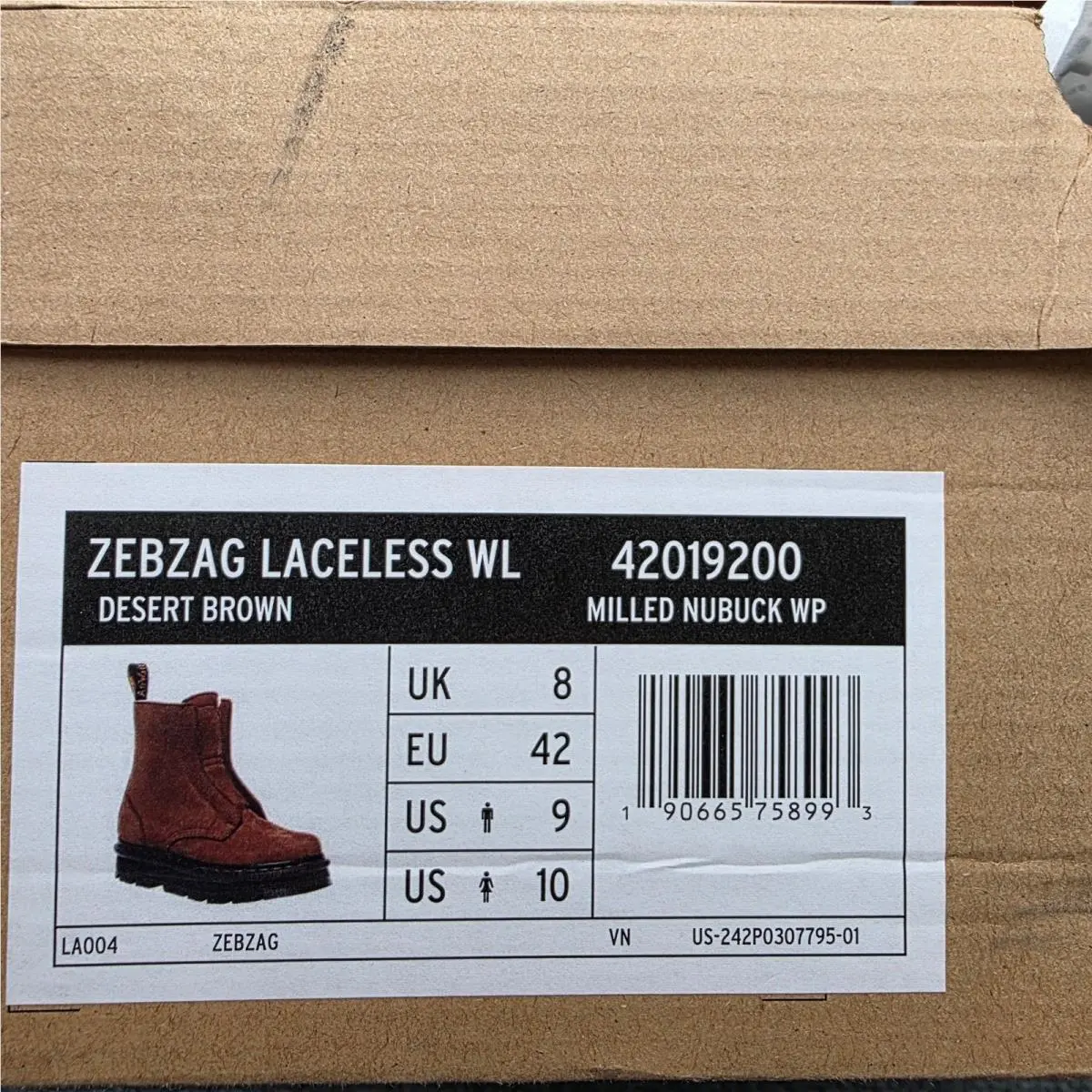 Dr. Martens shoes - Zebzag Laceless WL - Zebzag Laceless - Brown 1
