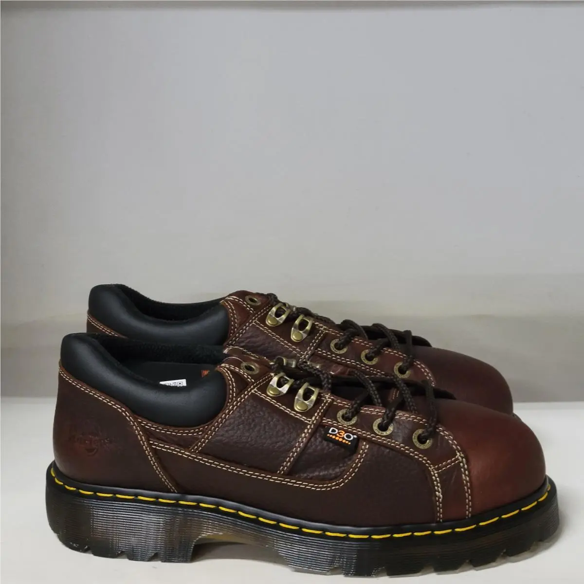 Dr. Martens Gunby Steel Toe Work Shoe Teak Mens Size 12M