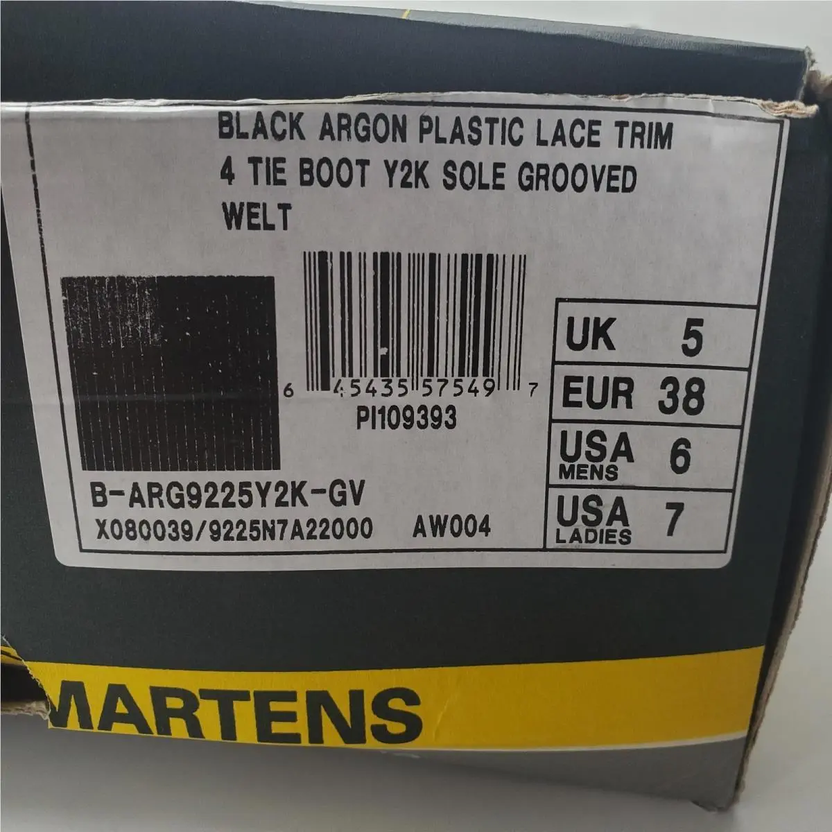 Dr. Martens shoes - Argon - Argon - AW004 PI109393 - Black (UPC: 645435575497) 10