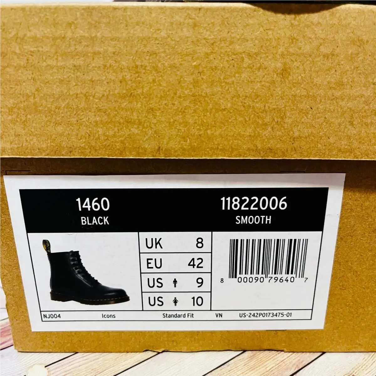 Dr. Martens shoes - 1460 Smooth - Smooth - 11822006 - Black (UPC: 800090796407) 7