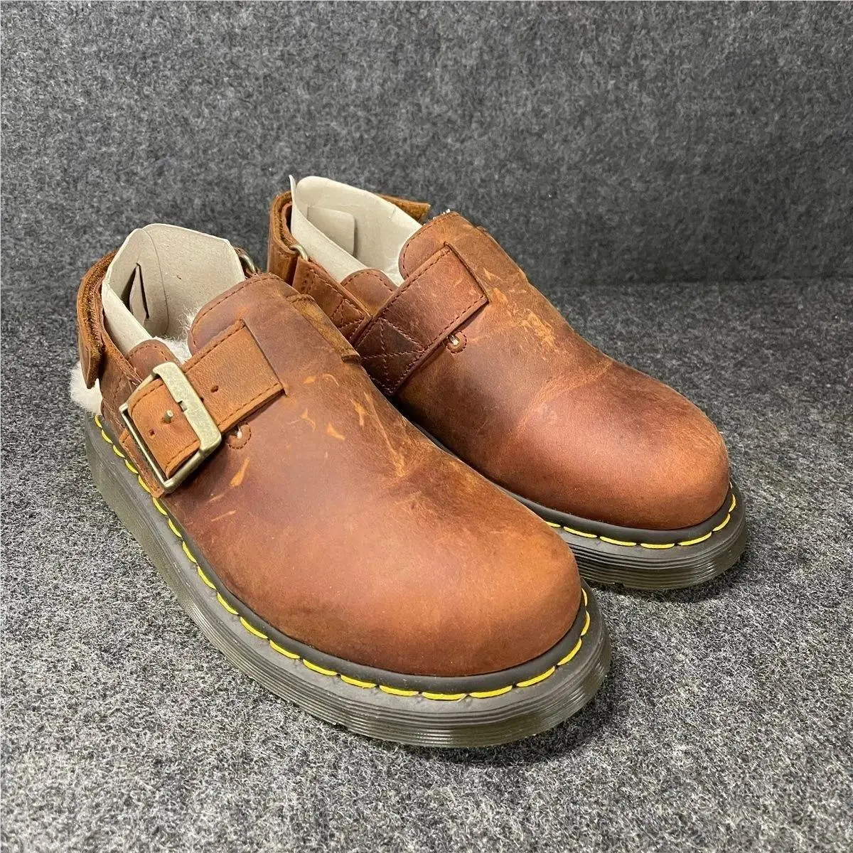 Dr. Martens Jorge II Slingback Mules Unisex Size US M5/W6 Warm Tan