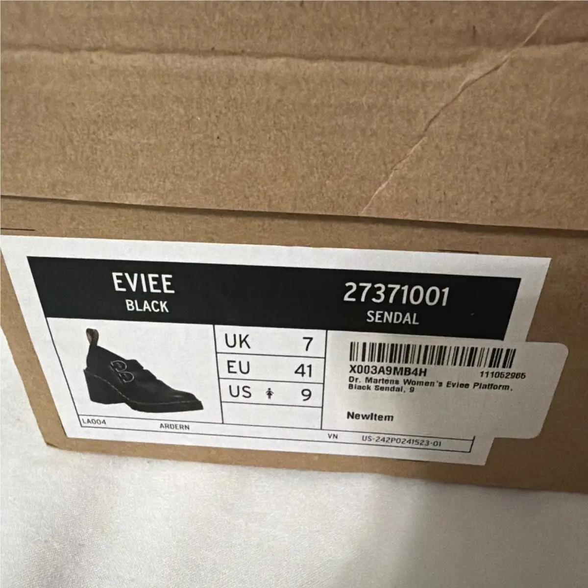 Dr. Martens shoes - Dr. Martens Eviee Sendal - Martens Eviee Sendal - Black 9