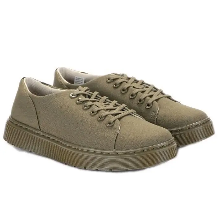 Dr. Martens Casual Canvas Lo-top Fresh Take Olive Green Mens Size 9