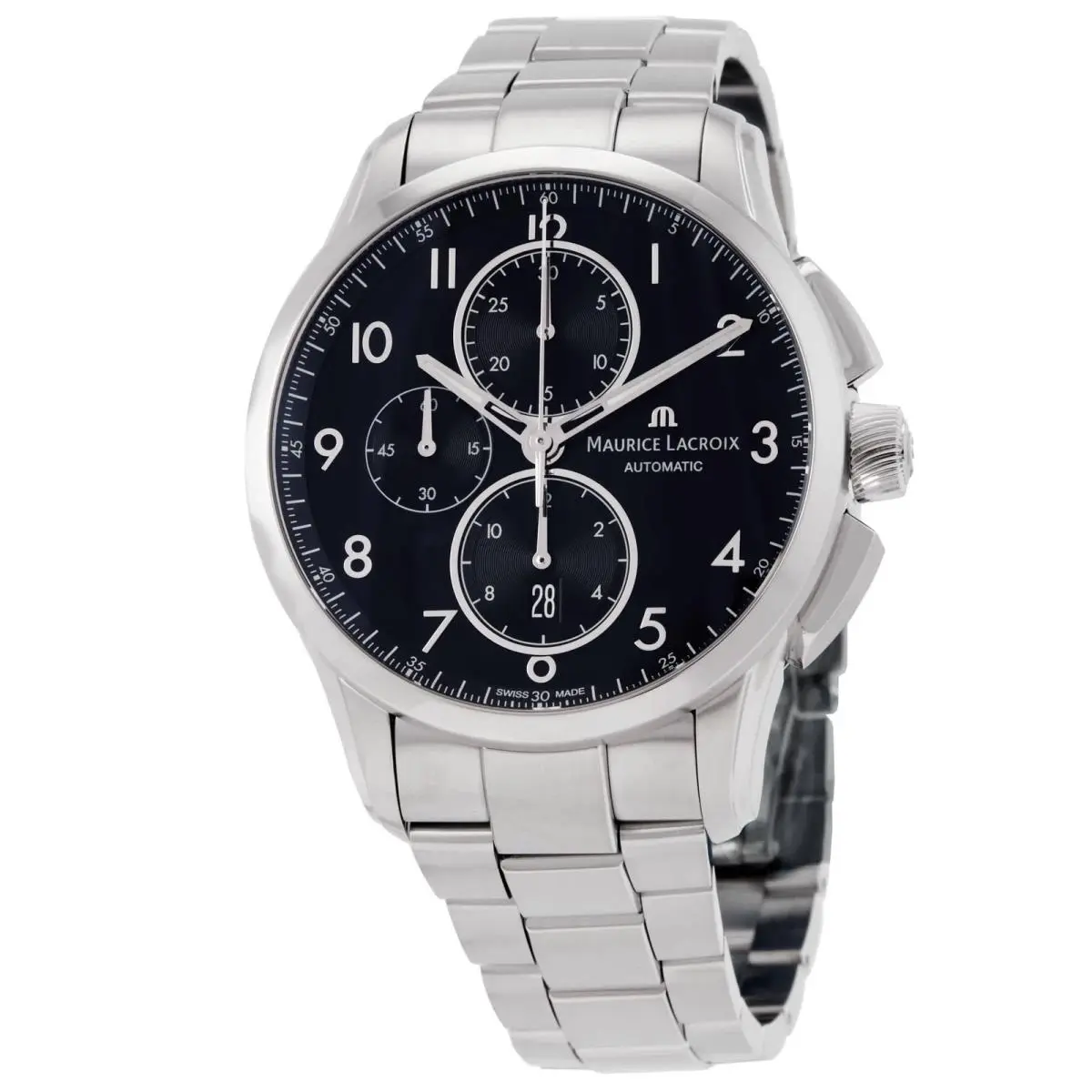 Maurice Lacroix Pontos Chronograph Automatic Black Dial Men`s Watch