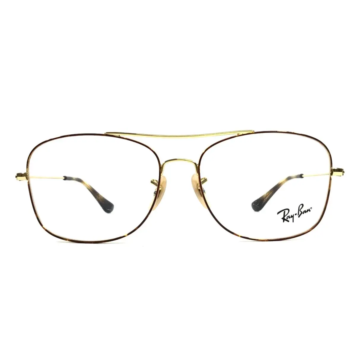 Ray-ban Eyeglasses Frames RB6499 2945 Gold Tortoise Aviator Wire Rim 55-15-140
