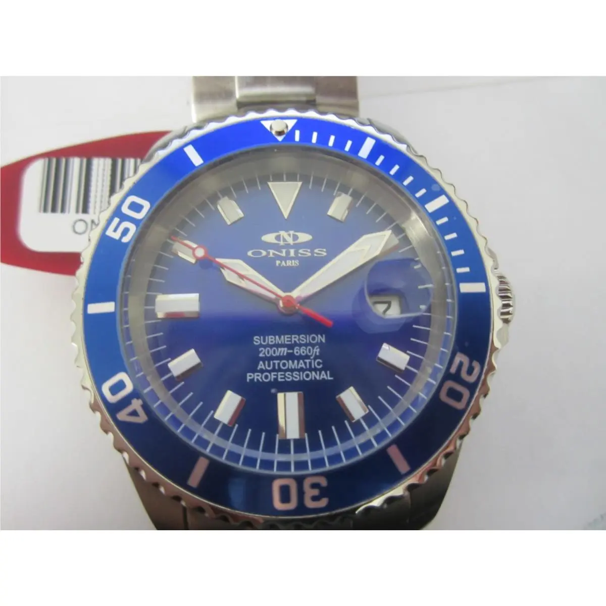 Submersion Men`s Watch Automatic Professional ON5588-22 Blue by Oniss
