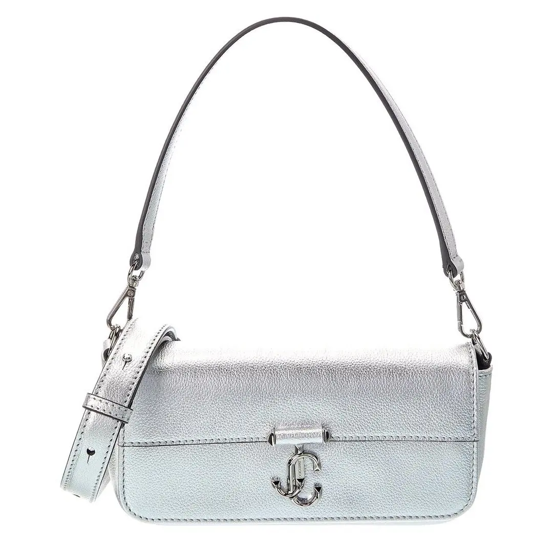 Jimmy Choo Aimeey Leather Crossbody Women`s Silver