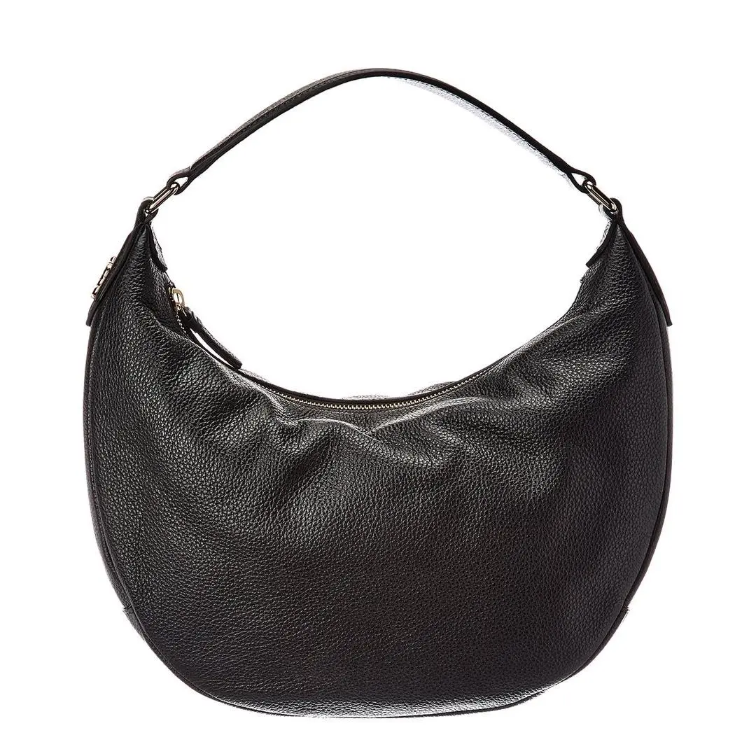 Jimmy Choo Bets Medium Leather Hobo Bag Women`s Black