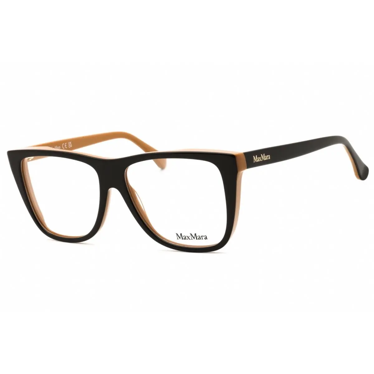 Max Mara MM5096-050 Eyeglasses Dark Brown Clear Demo Lens 54mm Women