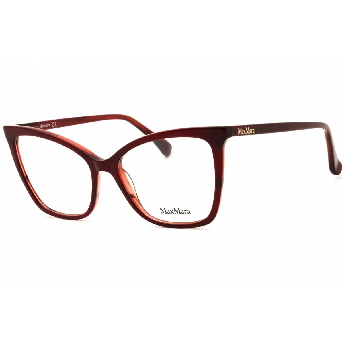 MM5060-071 Eyeglasses Bordeaux Clear Demo Lens 54mm Women by Max Mara