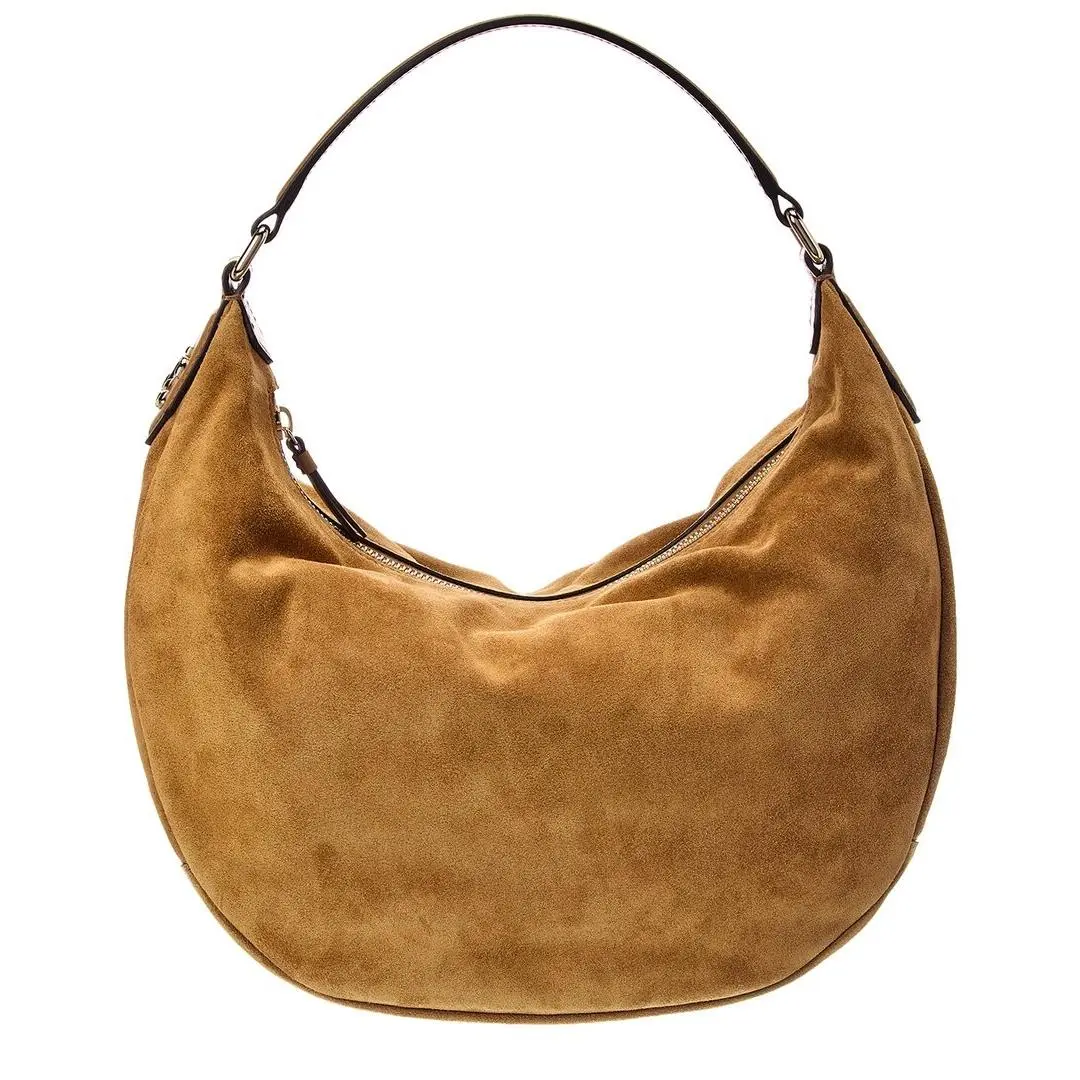 Jimmy Choo Bets Medium Suede Hobo Bag Women`s Brown