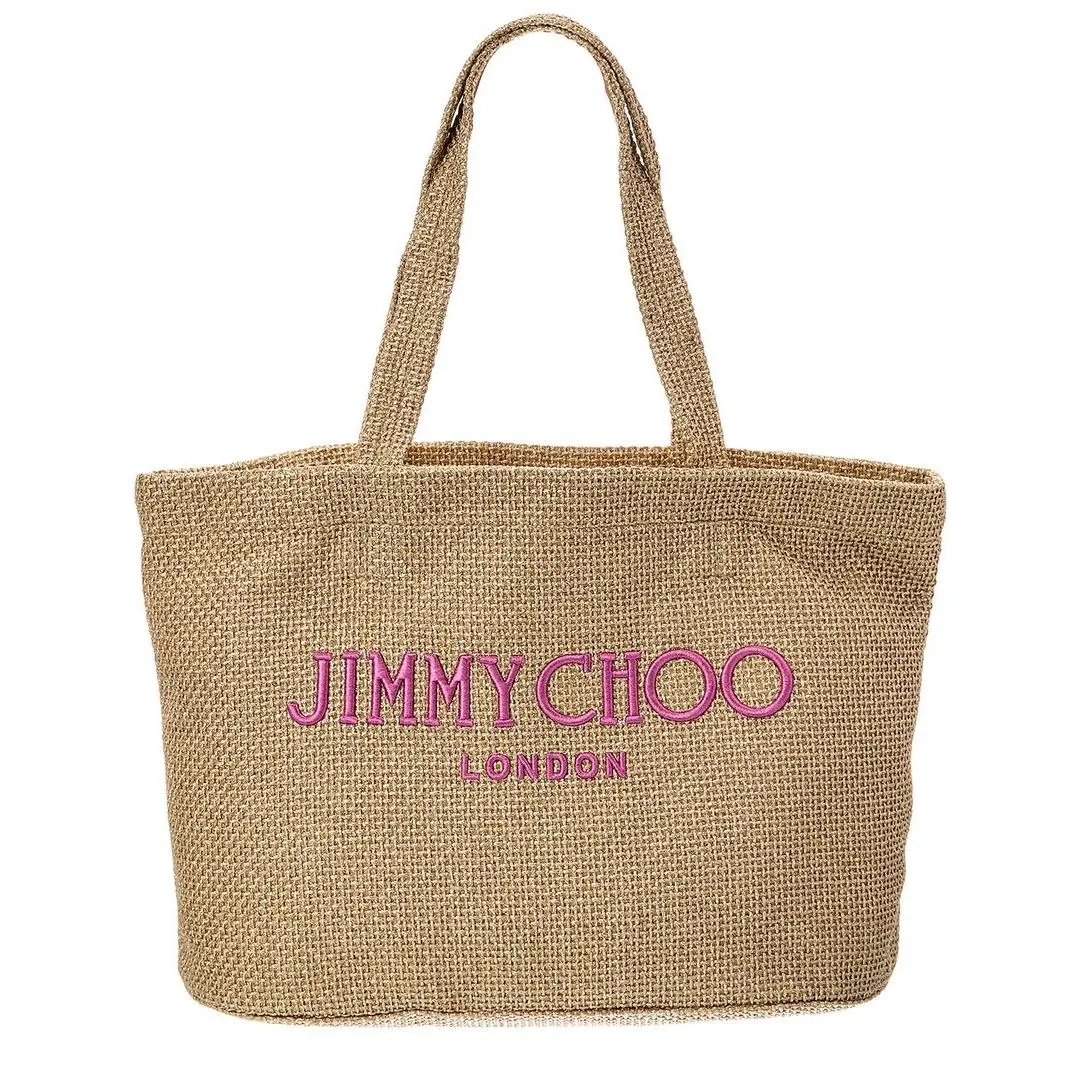 Beach E/w Raffia Tote Women`s Gold by Jimmy Choo