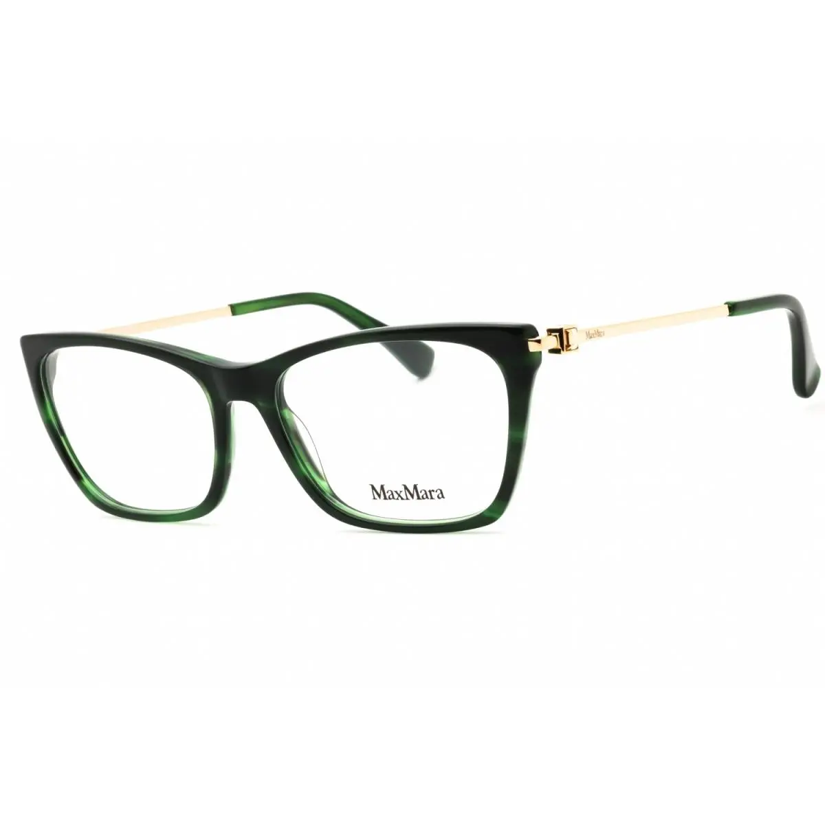 MM5128-098 Eyeglasses Dark Green Clear Demo Lens 54mm Women by Max Mara
