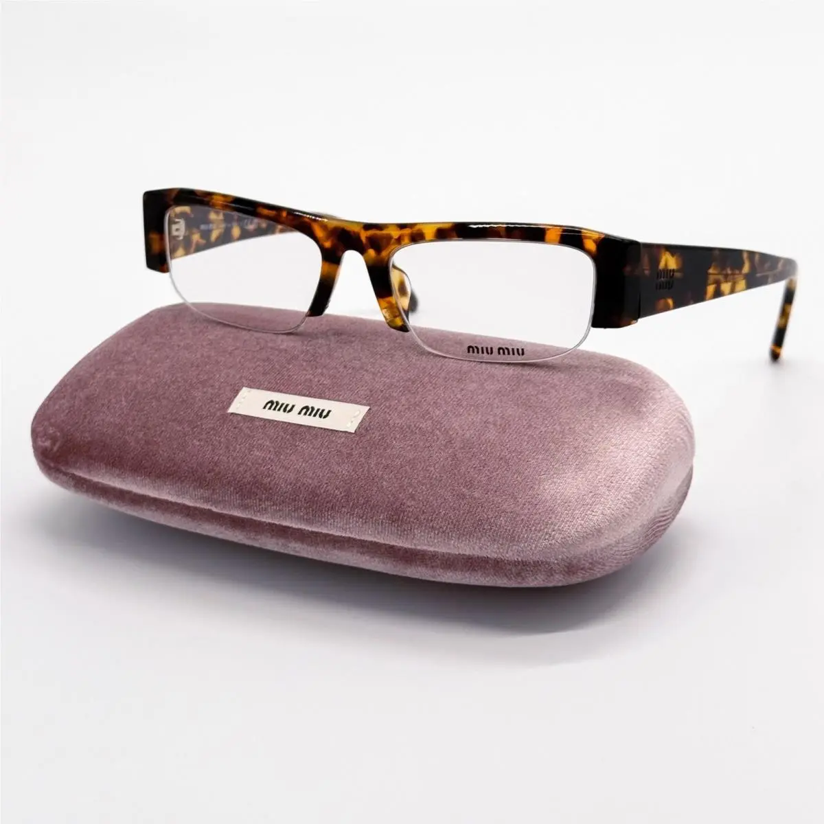 Miu Miu Eyeglasses MUB07S 14L08N Havana Women MU B07S Smu B07
