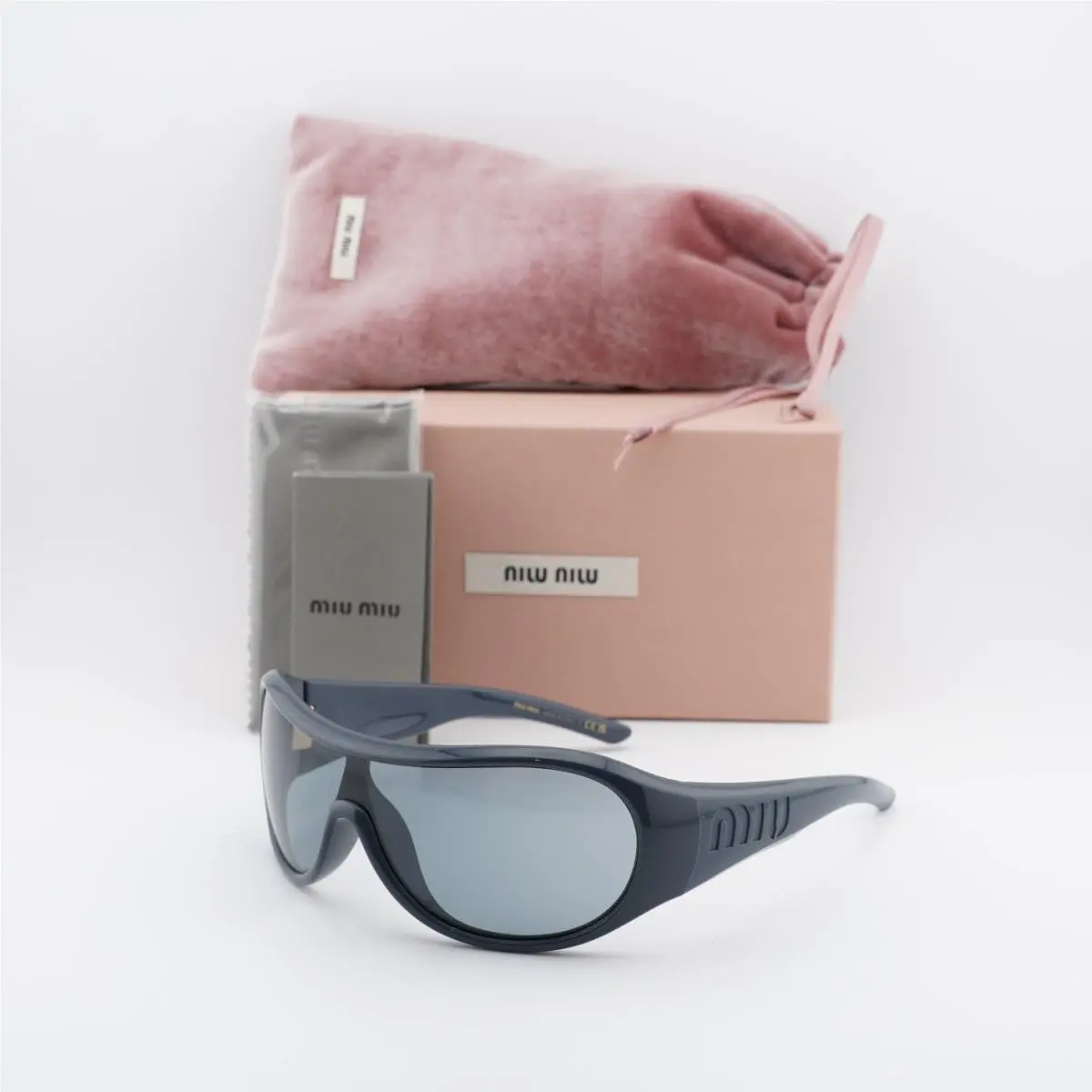 Miu Miu MUB14SU 25N70M Grey/black 0-0-125 Sunglasses