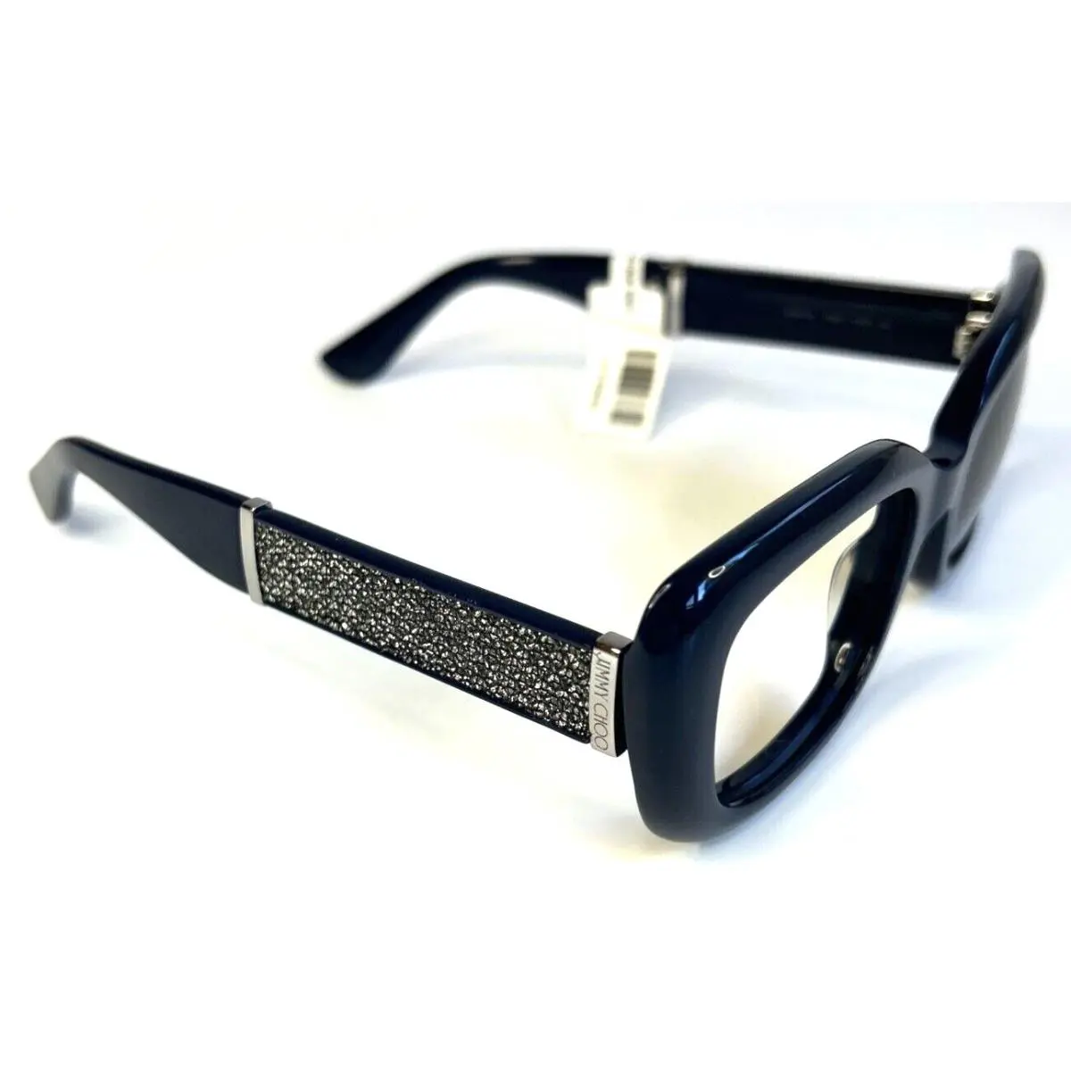Jimmy Choo Sunglass Frames Blue Green Sparkly Glitter Arms Heavy Frame Gorgeous