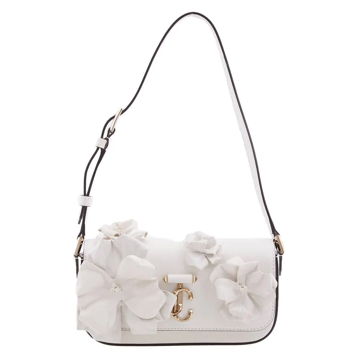Jimmy Choo Avenue Floral Applique Shoulder Bag Avenue Mini Shoulder Nho