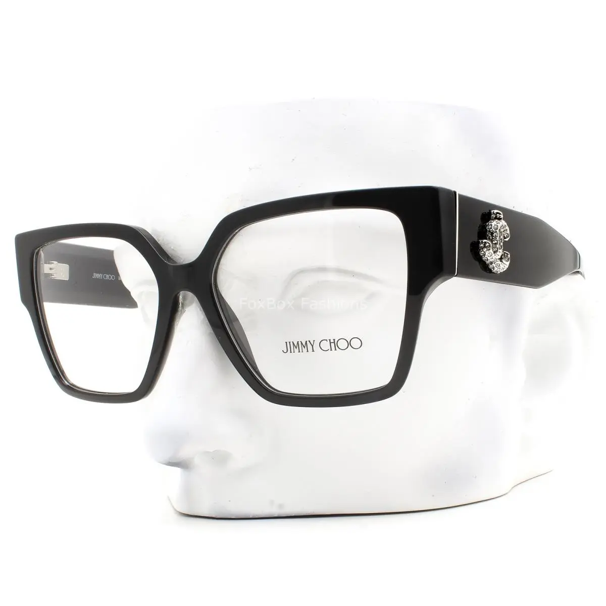Jimmy Choo Eyeglasses JC 3032BU 5000 Glasses Polished Black 53mm with Case