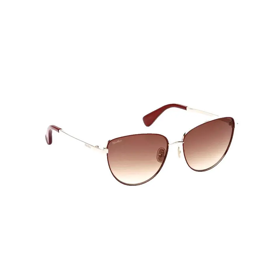 🆕max Mara Sunglasses Made in Italy Gold Frame Gradient Lens
