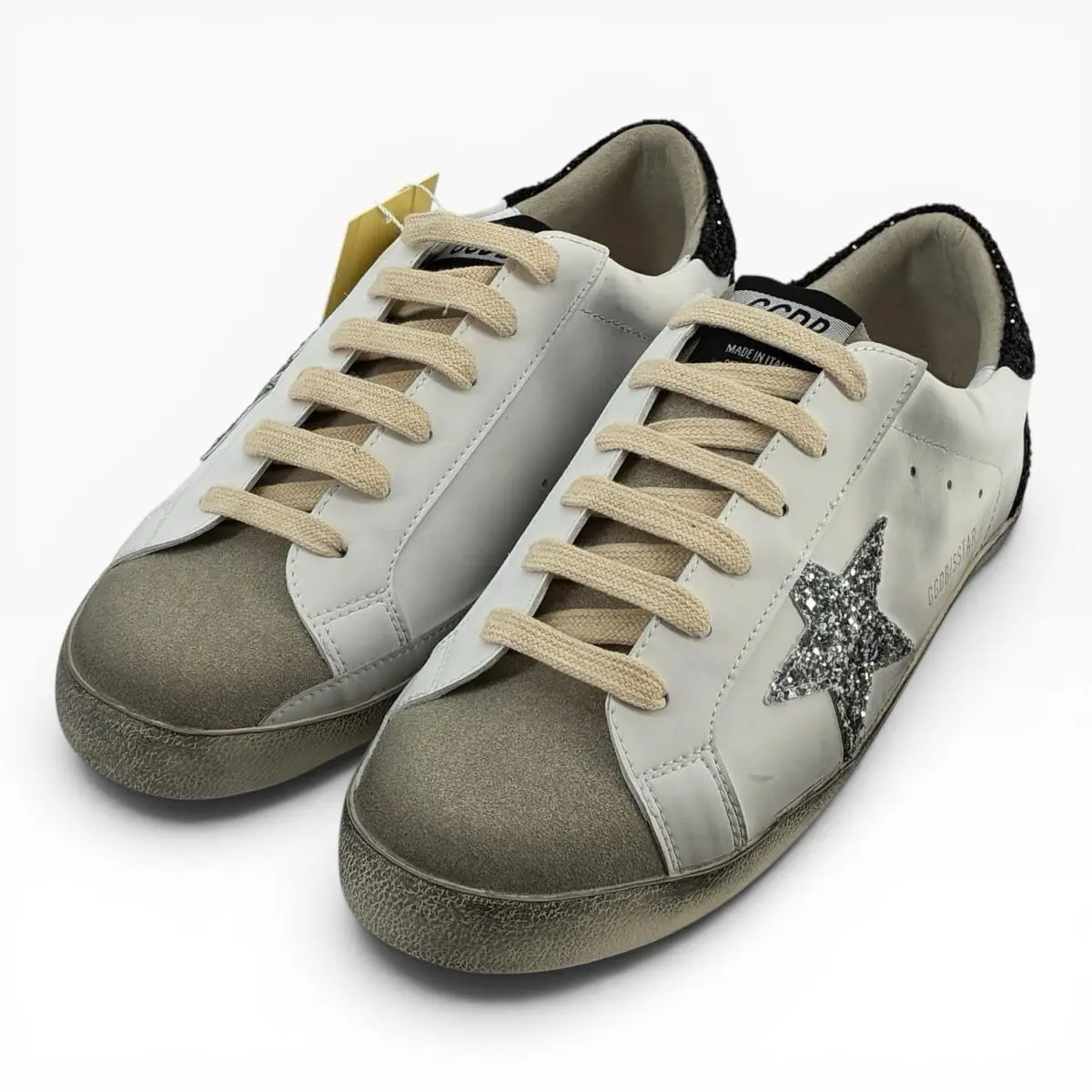 Golden Goose shoes - Golden Goose Super-Star - ggdb/sstar - White, Blue, Silver 1