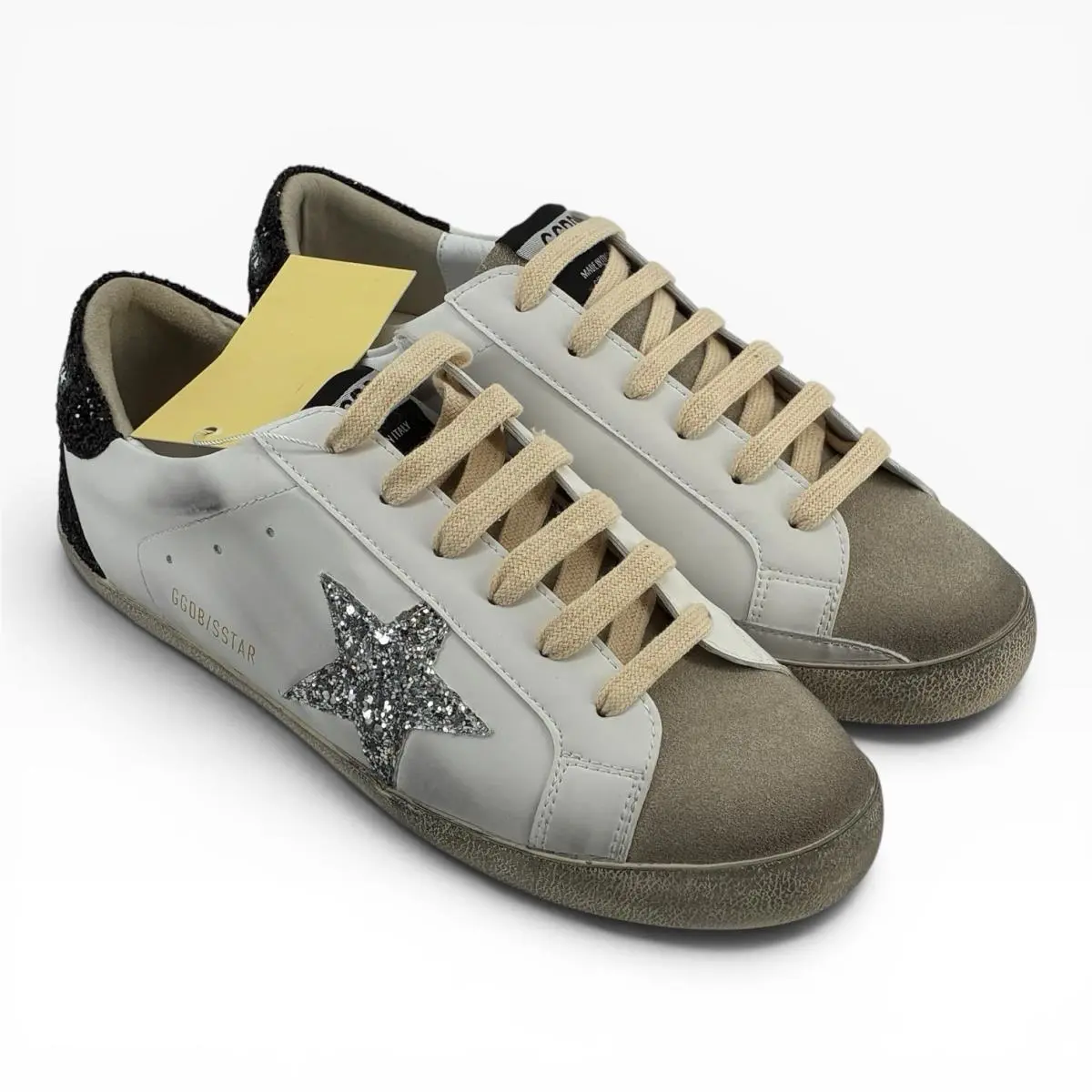 Golden Goose shoes - Golden Goose Super-Star - ggdb/sstar - White, Blue, Silver 3