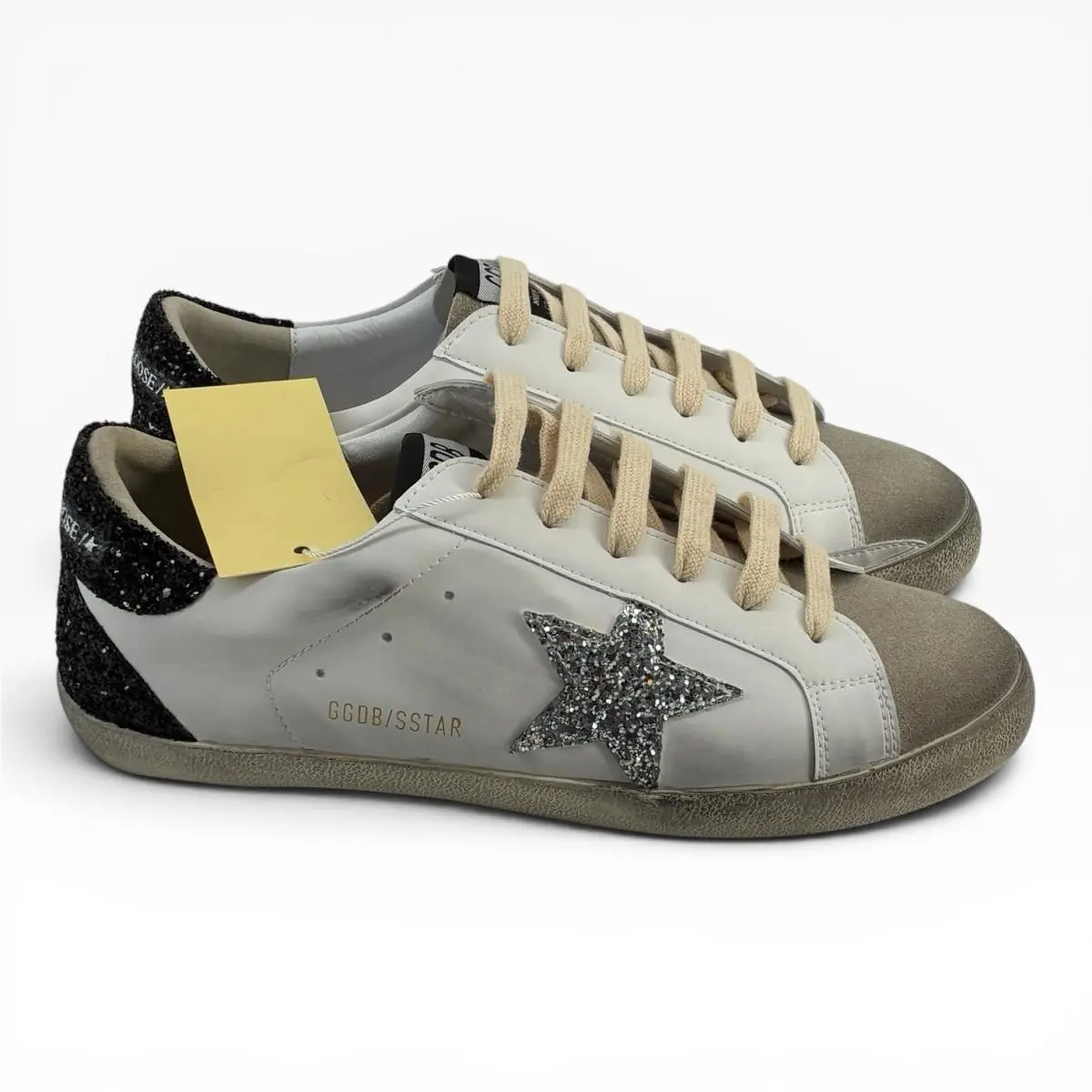 Golden Goose shoes - Golden Goose Super-Star - ggdb/sstar - White, Blue, Silver 4