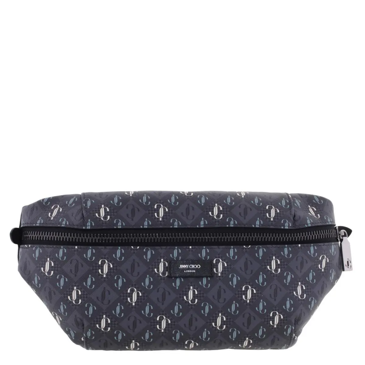 Jimmy Choo Finsley JC Print Belt Bag 232FINSLEY Xpo Smoke/sage Mix
