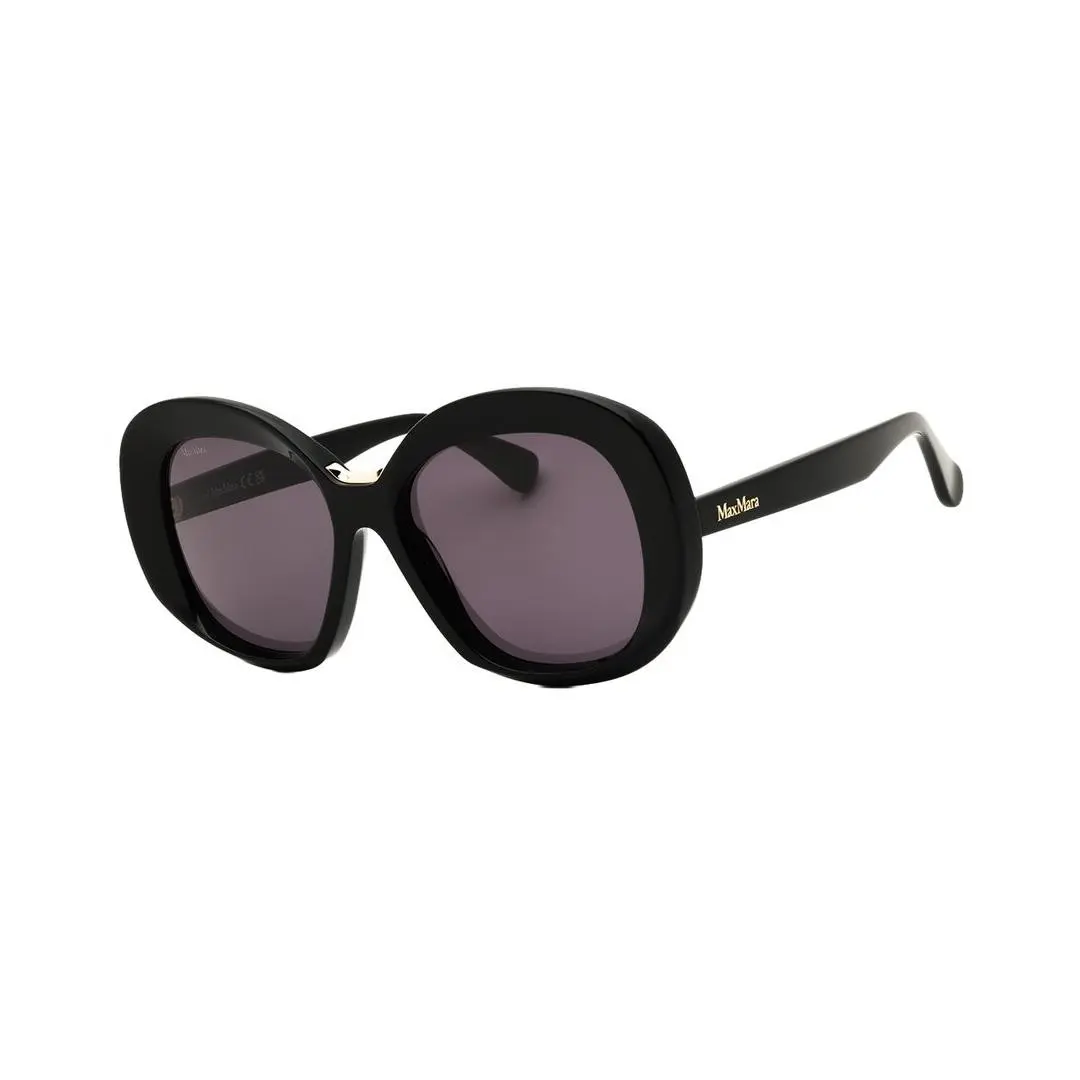 Women`s Mm0087 55Mm Sunglasses Women`s Black by Max Mara